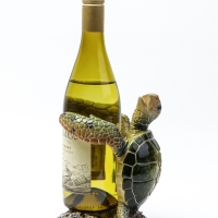 Подставка для бутылки "Черепаха" зеленая, 12х11х19см Подставка для бутылки "Черепаха" зеленая, 12х11х19см