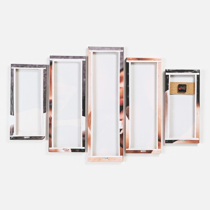 Часы-картина настенные, модульные "Загадочная девушка", бесшумные, 80 х 140 см