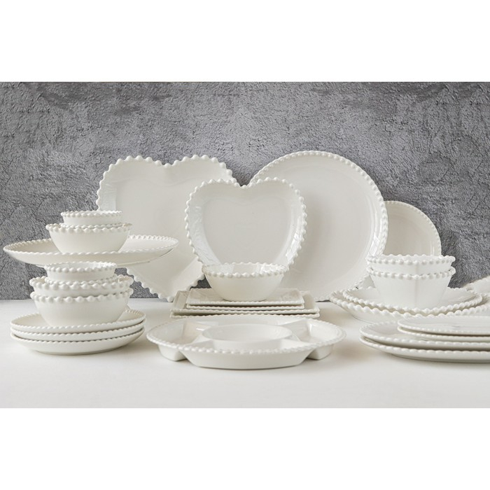 Салатник фарфоровый Magistro &laquo;Лакомка&raquo;, 450 мл, d=15 см, цвет белый