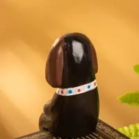 Сувенир &laquo;Щенок сидячий&raquo;, 5&times;7&times;15 см, дерево, чёрный