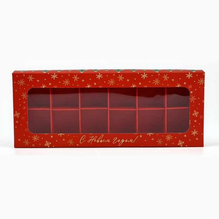 Коробка складная под 12 конфет «Ёлочка», 3.8 х 10.5 х 26.5 см, Новый год Коробка складная под 12 конфет «Ёлочка», 3.8 х 10.5 х 26.5 см, Новый год