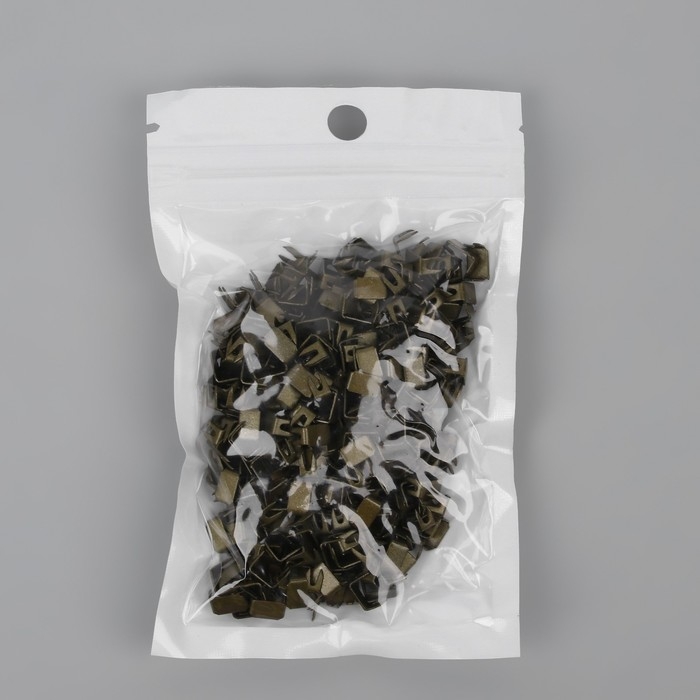 Нижний ограничитель для молнии, металлический, №5, 500 ± 20 шт, цвет антик Нижний ограничитель для молнии, металлический, №5, 500 ± 20 шт, цвет антик