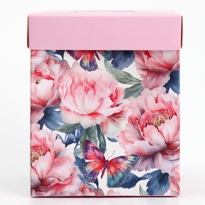 Коробка подарочная складная с 3D эффектом, упаковка, &laquo;Для тебя&raquo;, 11 х 11 х 13 см