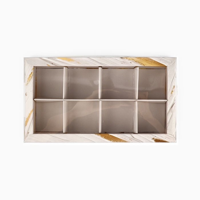 Коробка под 8 конфет с ячейками «Счастья», 10 х 18.5 х 3 см Коробка под 8 конфет с ячейками «Счастья», 10 х 18.5 х 3 см