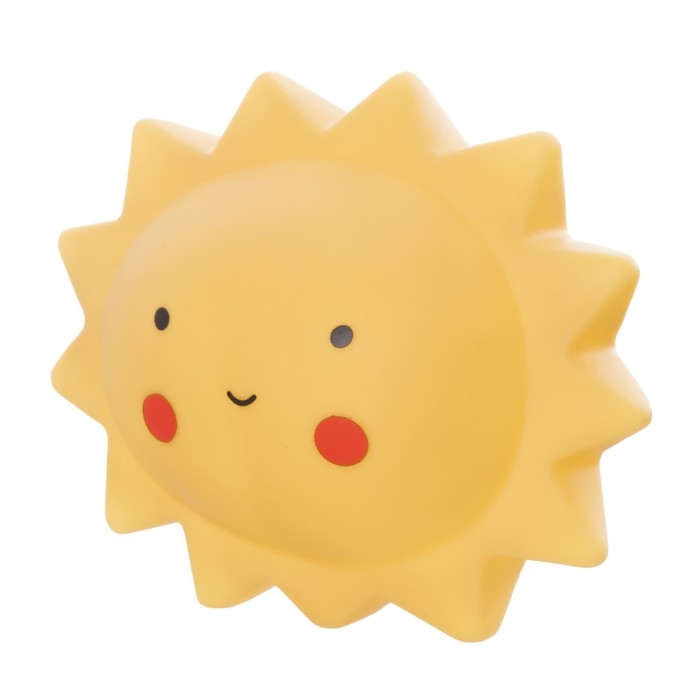 Ночник Ночник "Солнышко" LED от батареек 3xLR44 желтый 14х6х12см RISALUX