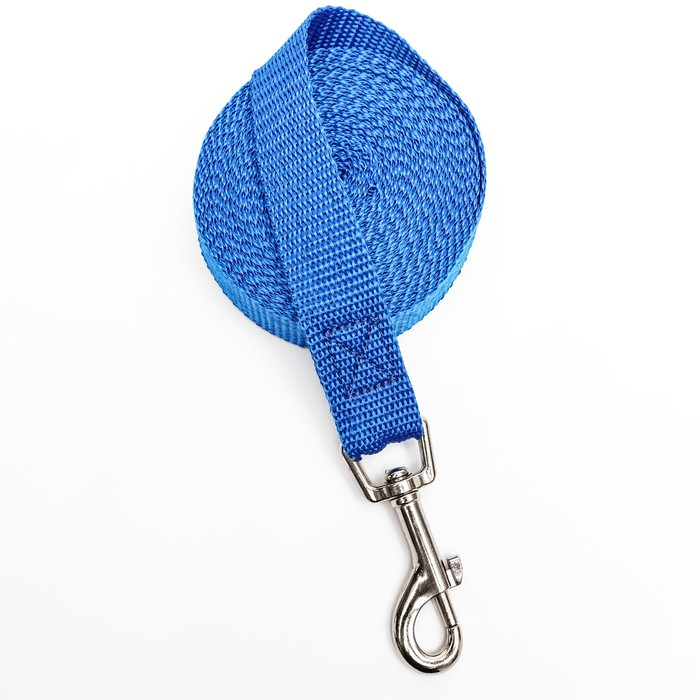 Поводок капроновый цветной Зооник, 5 м х 2,5 см, микс цветов Поводок капроновый цветной Зооник, 5 м х 2,5 см, микс цветов