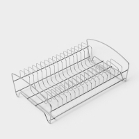 Сушилка для посуды с поддоном, 39×25×12 см, цвет хром Сушилка для посуды с поддоном, 39×25×12 см, цвет хром