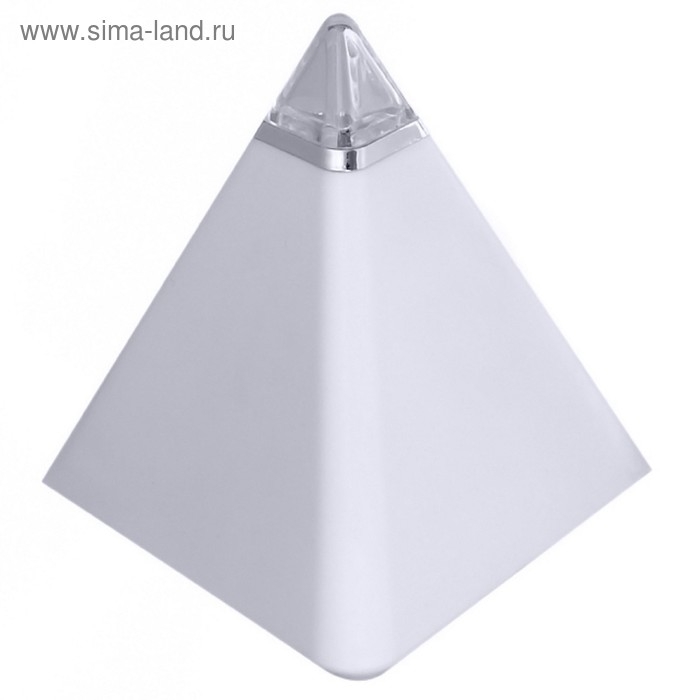Часы - будильник Luazon LB-05 "Пирамида", 7 цветов дисплея, термометр, подсветка