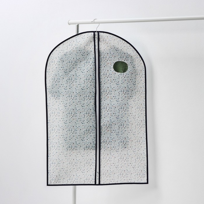 Чехол для одежды Доляна &laquo;Мармелад&raquo;, ПВХ окно, 60&times;90 см, цвет белый