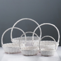 Набор корзин, 5 шт, 41/52&times;17/50, 36/46&times;15/45, 30/39&times;13/40, 25/33&times;11/36, 21/27&times;10/31 см, ива