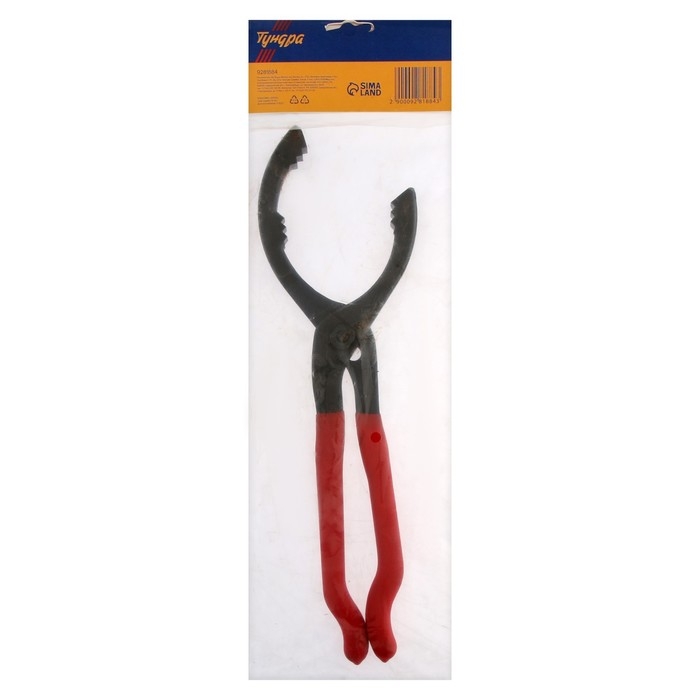 Съемник масляного фильтра ТУНДРА, усиленный, сталь CrV, тип Съемник масляного фильтра ТУНДРА, усиленный, сталь CrV, тип "клещи", 50 - 100 мм