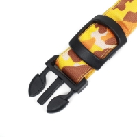 Ошейник с подсветкой Милитари 3 режима свечения размер S, ОШ 22-40 х 2,5 см жёлтый Ошейник с подсветкой Милитари 3 режима свечения размер S, ОШ 22-40 х 2,5 см жёлтый