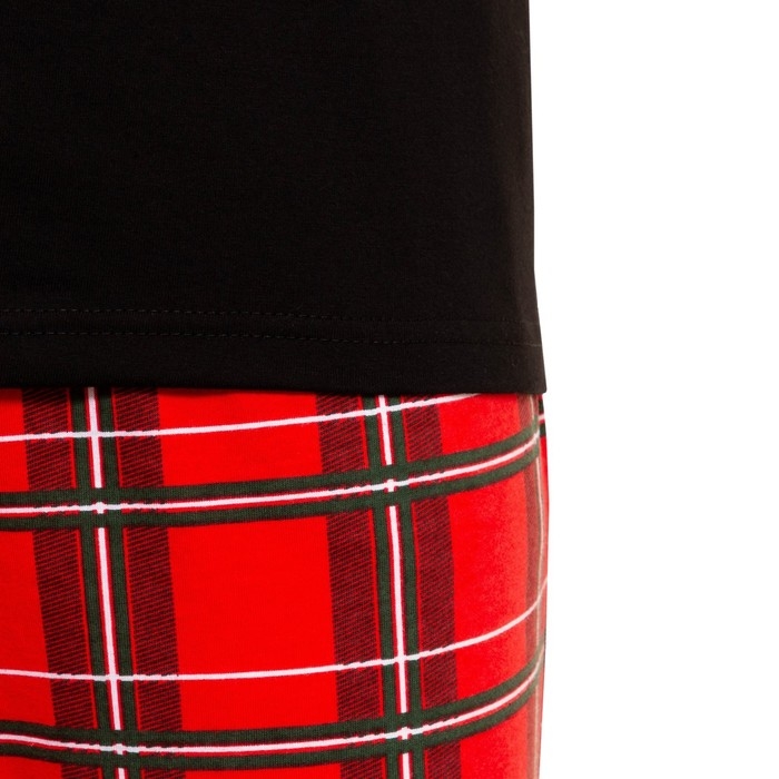 Пижама новогодняя мужская KAFTAN "Череп", цвет чёрный, размер 52