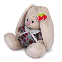 Мягкая игрушка &laquo;Зайка Ми в платье с вишней&raquo;, 15 см