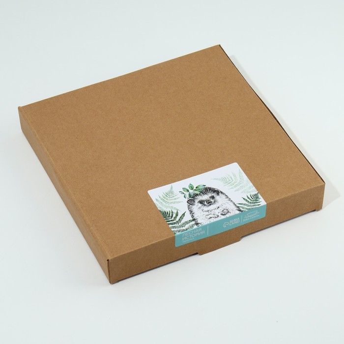 Тарелка керамическая &laquo;Ёжик&raquo;, 25.5 см, цвет белый