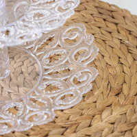 Фруктовница &laquo;Мелодия&raquo;, 3-х ярусная 16 см, 21 см, 27 см, цвет прозрачный