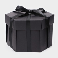 Коробка-сюрприз раскладушка, Черная Коробка-сюрприз раскладушка, Черная