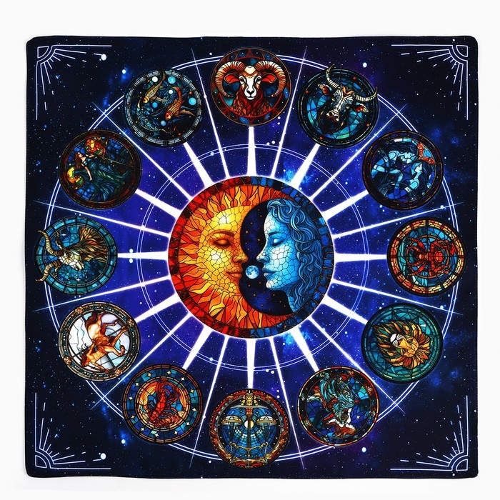 Скатерть для гадания на Хэллоуин &laquo;Созвездие&raquo;, 50х50 см