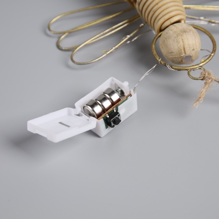 Светодиодная фигура подвесная &laquo;Ангел&raquo; 14х11х5 см см, 10 LED, батарейки АG13 (в комплекте), свечение теплое белое