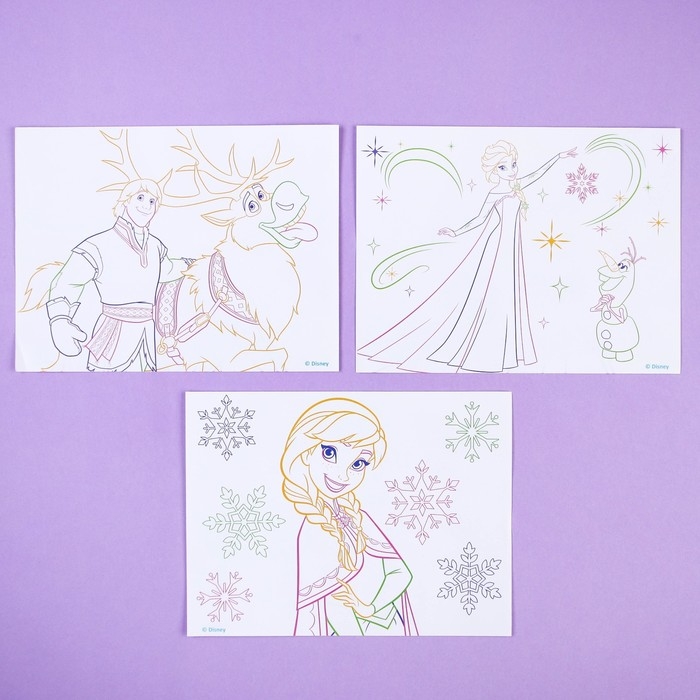 3D-планшет для рисования &laquo;Холодное сердце&raquo;, неоновые маркеры, световые эффекты, с карточками