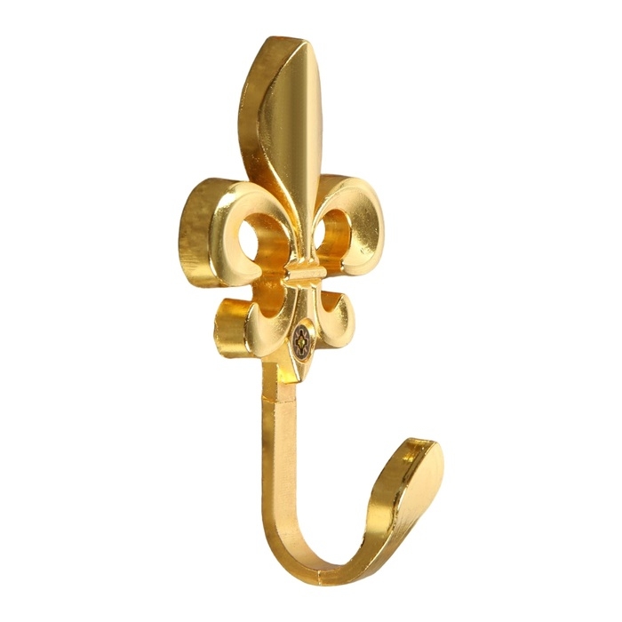 Крючок однорожковый для штор CAPPIO KC113, цвет золото, 2 шт