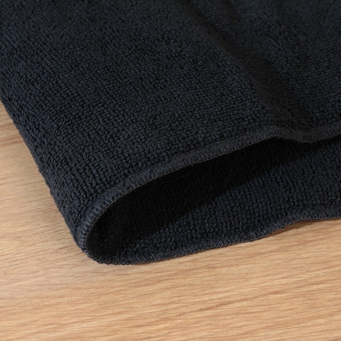 Коврик для сушки посуды Доляна &laquo;Лофт&raquo;, 38&times;50 см, микрофибра, цвет чёрный