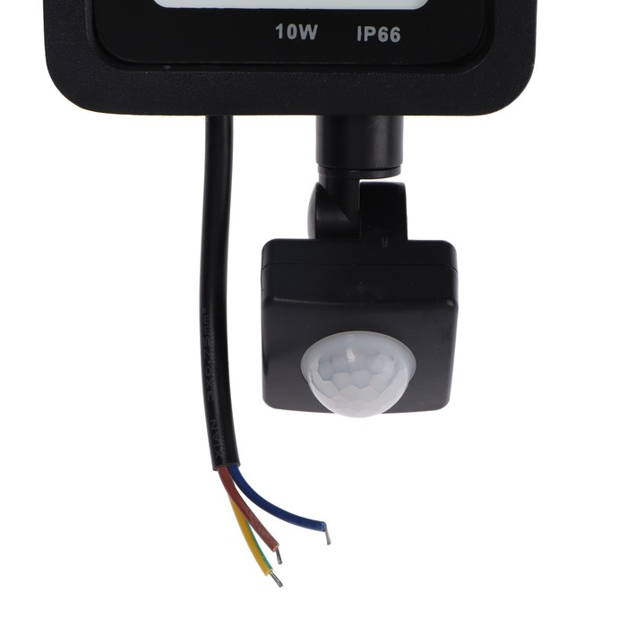 Прожектор светодиодный, 10 Вт, 900 Лм, 4000К, Датчик движения, IP66 Прожектор светодиодный, 10 Вт, 900 Лм, 4000К, Датчик движения, IP66