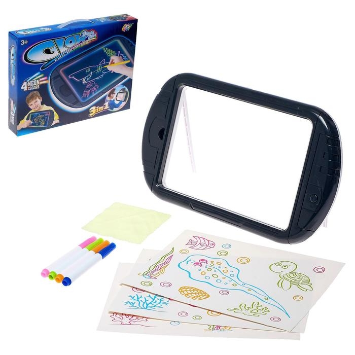 Планшет для рисования 4 цвета, с аксессуарами Планшет для рисования 4 цвета, с аксессуарами