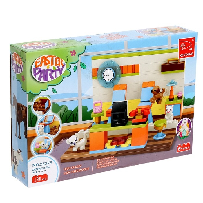 Конструктор «Весна. Кафе и зверята», 130 деталей Конструктор «Весна. Кафе и зверята», 130 деталей