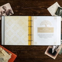 Родословная книга &laquo;Семейная&raquo;, с деревянным элементом, 84 страницы, 24,5 х 23 х 4 см.