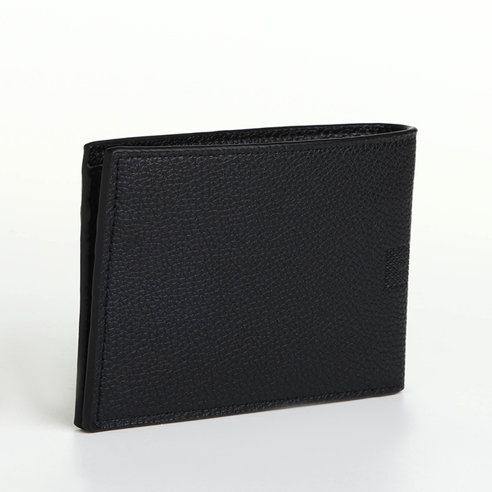 Портмоне мужское без застёжки, отдел для карт, монет, цвет чёрный Портмоне мужское без застёжки, отдел для карт, монет, цвет чёрный