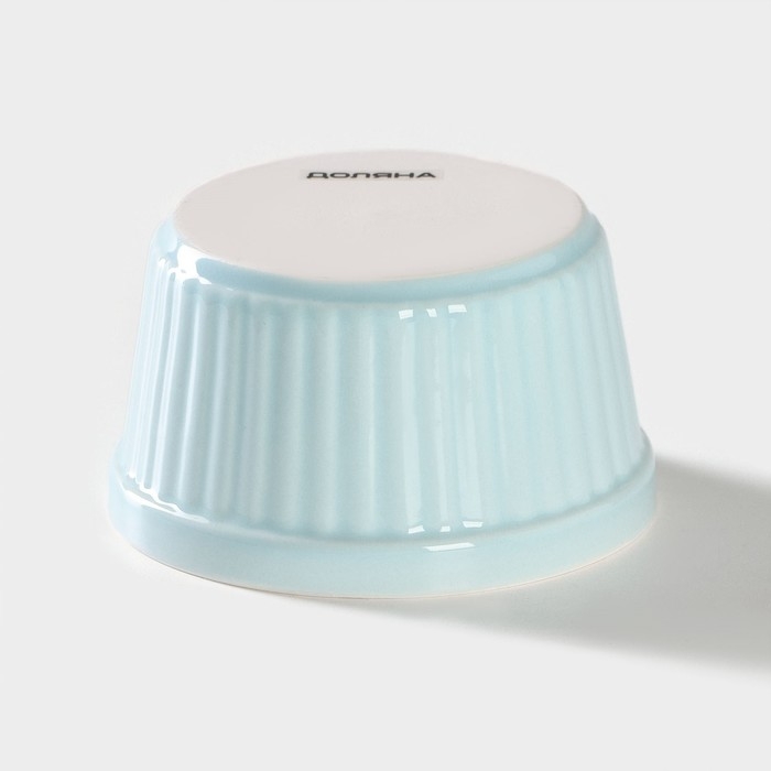 Рамекин из жаропрочной керамики Доляна &laquo;Нюд&raquo;, 200 мл, 9&times;5 см, цвет голубой