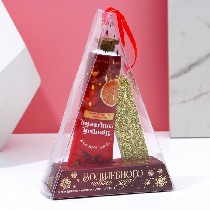 Подарочный набор ЧИСТОЕ СЧАСТЬЕ &laquo;Волшебного Нового Года&raquo;: крем для рук 30 мл и пилка для ногтей