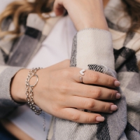 Кольцо &laquo;Сердце&raquo; мультяшное, цвет белый в серебре, безразмерное