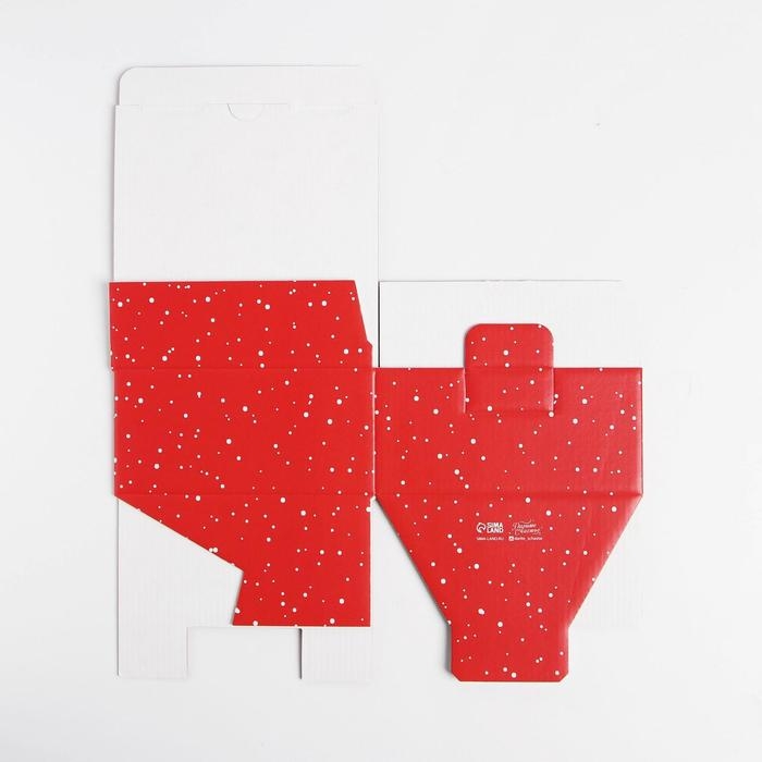 Коробка подарочная новогодняя складная &laquo;Зимний город&raquo;, 15 х 15 х 7 см, Новый год