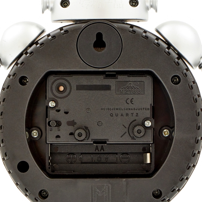Часы настольные "Робот", с подвесом, плавный ход, АА