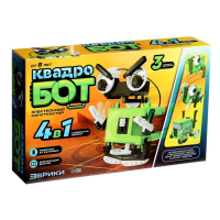 Конструктор &laquo;Квадробот&raquo;, 59 деталей, 4 варианта сборки, работает от батареек