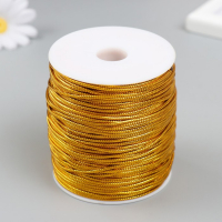 Шнур люрекс 2мм х 100м золото