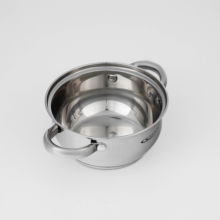 Набор кастрюль &laquo;Гретта&raquo;, 3 предмета: 1,6 л, 2,2 л, 3,2 л, капсульное дно, индукция