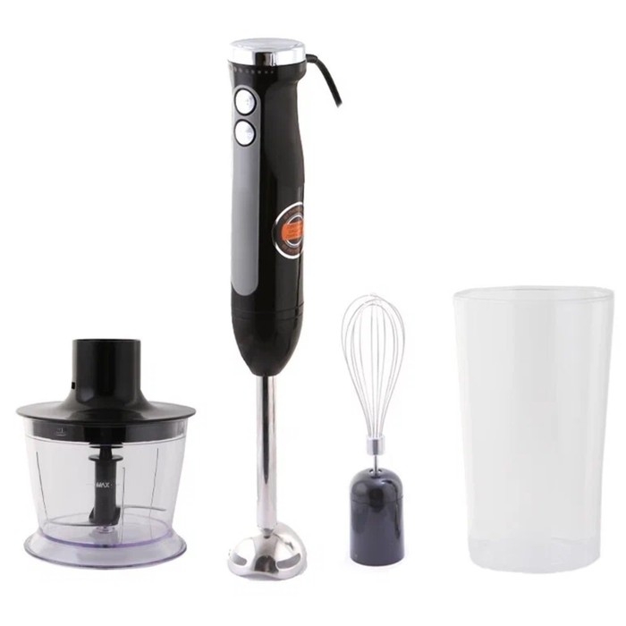 Блендер Redmond RHB-2998, погружной, 800/1200 Вт, 0.5/0.7 л, режим турбо, чёрный Блендер Redmond RHB-2998, погружной, 800/1200 Вт, 0.5/0.7 л, режим турбо, чёрный