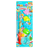 Рыбалка &laquo;Весёлые рыбки&raquo;, 4 рыбки, 1 удочка, сачок