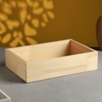 Кашпо деревянное 30&times;20&times;7.5 см Элегант, натуральный Дарим Красиво