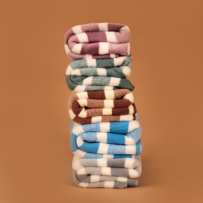 Полотенце банное Этель Полотенце банное Этель "Геометрия", цв. голубой, 70х140 см, 100% п/э, 240 г/м2