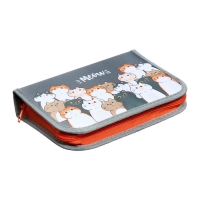 Пенал 1 секция 140 х 210 х 40 мм, откидной карман и косметичка, тканевый, Calligrata TOP Content "Коты" Пенал 1 секция 140 х 210 х 40 мм, откидной карман и косметичка, тканевый, Calligrata TOP Content "Коты"