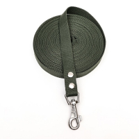 Поводок брезентовый 10 м х 2,5 см, тёмно-зелёный Поводок брезентовый 10 м х 2,5 см, тёмно-зелёный