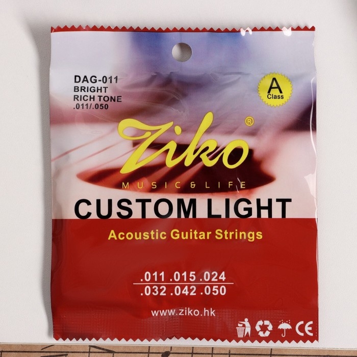 Струны акустической гитары ZIKO DAG-011, 11-50 Струны акустической гитары ZIKO DAG-011, 11-50
