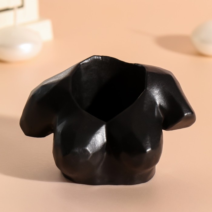 Подвсечник Подвсечник "Бюст" 6,5х11 см черный матовый