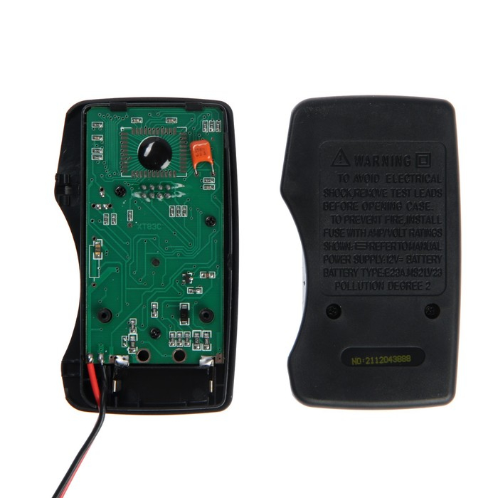 Мультиметр ТУНДРА mini, DT-83C, ACV/DCV, DCA, 200-2М&Omega;, проверка батареек 9V