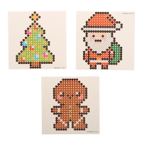 Аквамозаика «Дед Мороз: Печенька и ёлочка», 3 фигурки, 1010 шариков Аквамозаика «Дед Мороз: Печенька и ёлочка», 3 фигурки, 1010 шариков