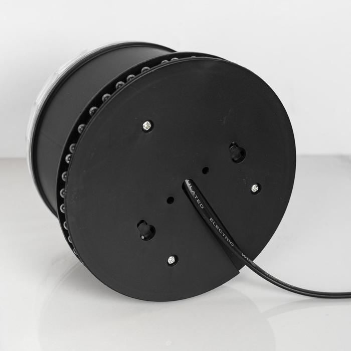 Световой прибор &laquo;Вокруг сферы&raquo; 12 см, динамик, свечение RGB, 220 В, чёрный